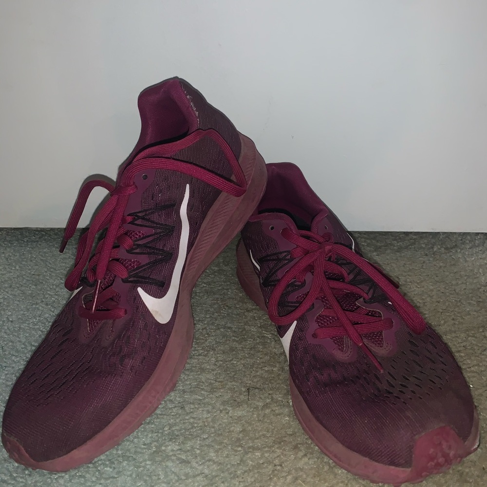 Purple Nike sneakers